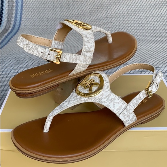 MICHAEL KORS AUBREY CHARM THONG MINI MO LOGO PVC - Picture 7 of 16